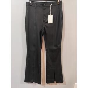 KanCan Faux Leather Pants Womens 13/30 Black High Rise Bootcut Stretch NWT